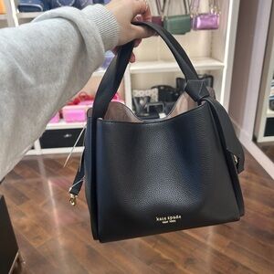 NWT!! Kate Spade Knott Medium Satchel in Black